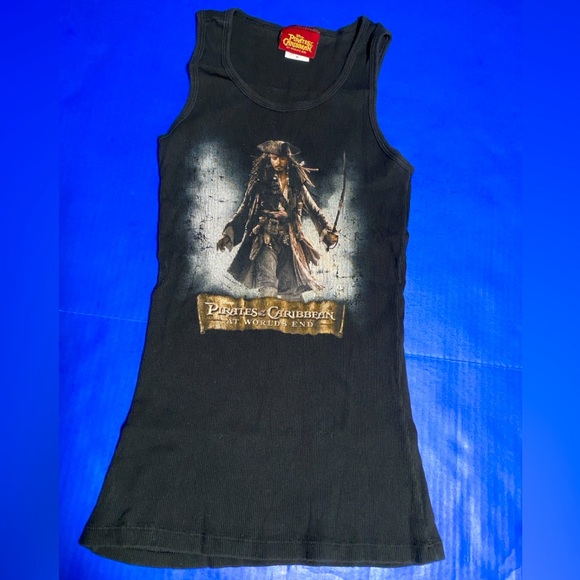 Disney Tops - Disney Pirates of the Caribbean at World’s End 2007 Movie Promo Black Tank Top